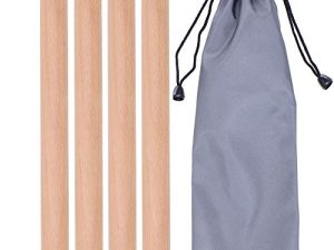 2 Pairs Classical Wood Claves Musical Percussion Instrument