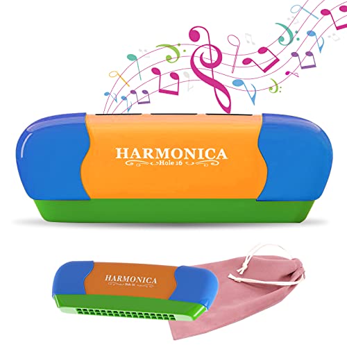 Harmonica Key of C 16 Hole Blues Mouth Organ for Kids Early Education Harmonica Key of C 16 Hole Blues Mouth Organ for Kids Early Education