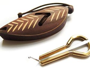 Altay Jew's Harp for Beginners: P.Potkin's Komus +"Dark Leaf" wooden case