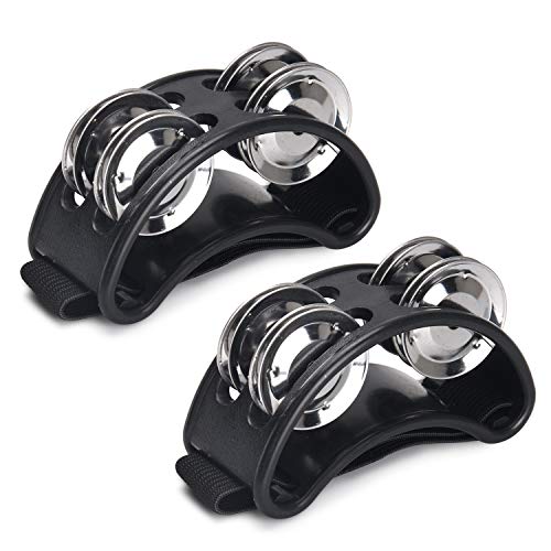 Facmogu 2PCS Foot Tambourine Percussion Facmogu 2PCS Foot Tambourine Percussion