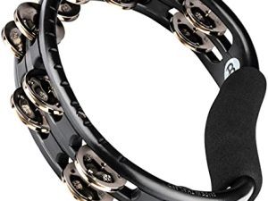 Meinl Percussion Traditional Synthetic Handheld Tambourine Musical Instrument for Recording or Live — NOT Made in China — Double Row Jingles