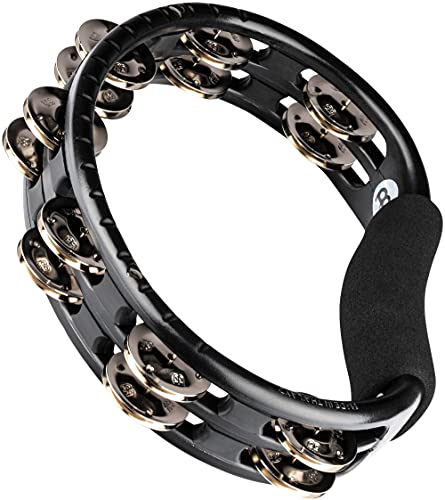 Meinl Percussion Traditional Synthetic Handheld Tambourine Musical Instrument for Recording or Live — NOT Made in China — Double Row Jingles Meinl Percussion Traditional Synthetic Handheld Tambourine Musical Instrument for Recording or Live — NOT Made in China — Double Row Jingles