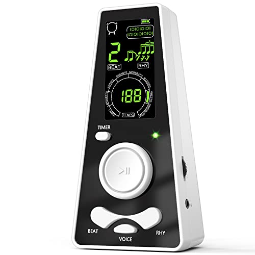 Electronic Digital Metronome for Piano Guitar Violin Drum Instruments Musicians Volume & Beat Speed Adjustable Smart Universal Musical Tools(White) Electronic Digital Metronome for Piano Guitar Violin Drum Instruments Musicians Volume & Beat Speed Adjustable Smart Universal Musical Tools(White)