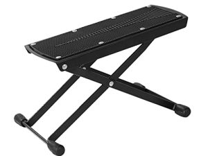 Miwayer Guitar Foot Rest 6-Position Height Adjustable Rubber End Caps and Non-Slip Rubber Padfor Com fortable and Solid Support