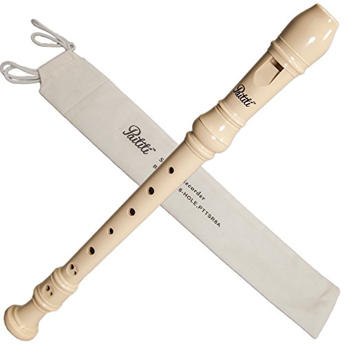 Paititi Soprano Recorder 8-Hole With Cleaning Rod + Carring Bag Creamy Color Paititi Soprano Recorder 8-Hole With Cleaning Rod + Carring Bag Creamy Color