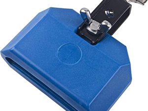 TUOREN 5“ Jam Block Musical Percussion Instrument Plastic Latin Drum Instrument (Blue)