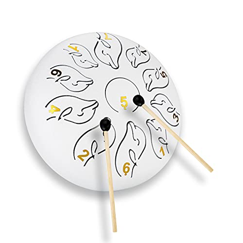 6 Inch 11 Note Steel Tongue Drum Percussion Instrument Hand Pan Drum with Drum Mallets Carry Bag 6 Inch 11 Note Steel Tongue Drum Percussion Instrument Hand Pan Drum with Drum Mallets Carry Bag