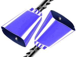 2 pack 10 in. steel cowbell/Noise makers with handles. Cheering Bell sporting