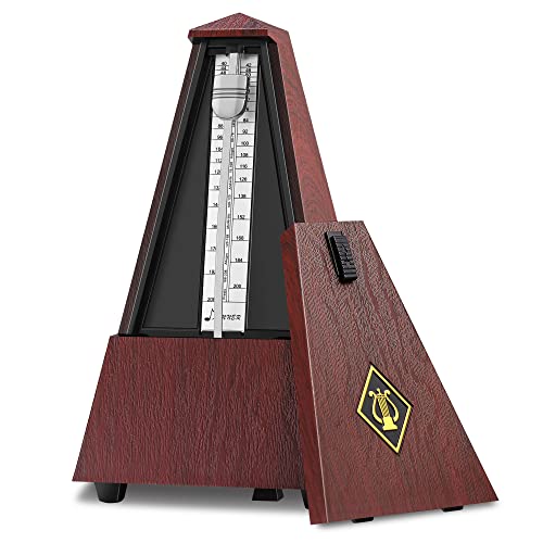 Donner Mechanical Metronome DPM-1 For Musician Guitar Piano Drum Violin Track Beat And Tempo Red Donner Mechanical Metronome DPM-1 For Musician Guitar Piano Drum Violin Track Beat And Tempo Red