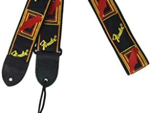 Fender Neon Monogramed Daphne Blue Guitar Strap