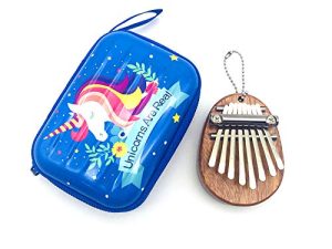Deoukana 8 Key Mini Kalimba Exquisite Finger Mini Thumb Piano Marimba Musical Accessory Pendant Gift