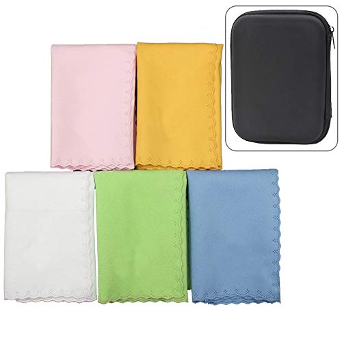 Luvay 5pcs Microfiber Polishing Cleaning Cloth with Case (EVA Box) for Musical Instrument Guitar Luvay 5pcs Microfiber Polishing Cleaning Cloth with Case (EVA Box) for Musical Instrument Guitar