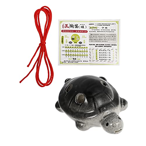 MILISTEN 6 Hole Alto Ocarina Ceramic Ocarina Black Turtle Shape Chamber Musical Instrument Ocarina Flute for Kids Beginner Ocarina MILISTEN 6 Hole Alto Ocarina Ceramic Ocarina Black Turtle Shape Chamber Musical Instrument Ocarina Flute for Kids Beginner Ocarina