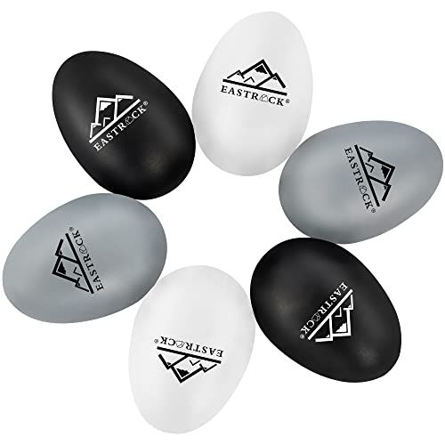 EastRock Egg Shakers Set 6 PCS Hand Percussion Shakers Musical Maracas Percussion Instruments EastRock Egg Shakers Set 6 PCS Hand Percussion Shakers Musical Maracas Percussion Instruments