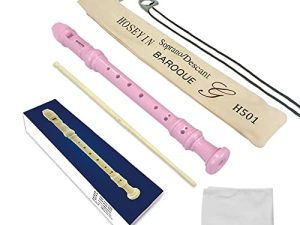 HOSEYIN Soprano Recorder Baroque style German style C Key 8 Holes Soprano Recorder for Beginners Kids students (Baroque