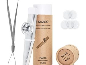 VEINTI+1 Metal Kazoos Mini Fart Flute for Adults