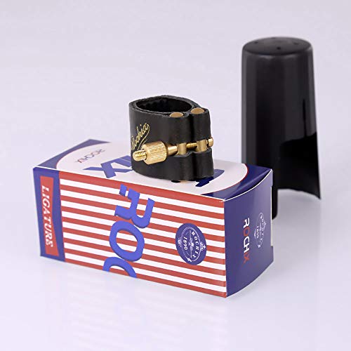 Rochix Genuine Leather Ligature and Plastic Cap for Bb Clarinet Rochix Genuine Leather Ligature and Plastic Cap for Bb Clarinet