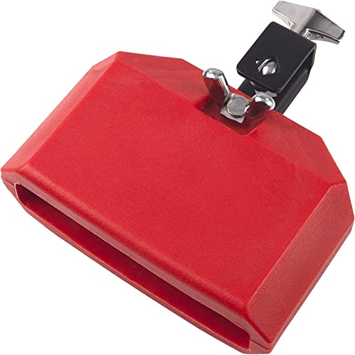 TUOREN 5“ Jam Block Musical Percussion Instrument Plastic Latin Drum Instrument (Red) TUOREN 5“ Jam Block Musical Percussion Instrument Plastic Latin Drum Instrument (Red)