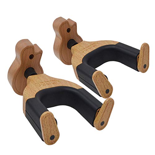 Guitar Wall Mount Auto Lock Guitar Holder Hook Guitar Wall Stand With Guitar Shape Hardwood Base Design Fits All size Guitars & Electric Guitar Stands Guitar Wall Mount Auto Lock Guitar Holder Hook Guitar Wall Stand With Guitar Shape Hardwood Base Design Fits All size Guitars & Electric Guitar Stands