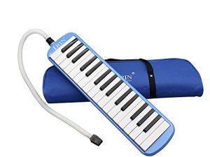 Btuty 32 Keys Melodica Piano Musical Instrument for Beginner Gift with Carrying Bag (blue)