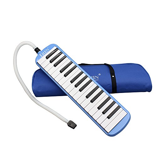 Btuty 32 Keys Melodica Piano Musical Instrument for Beginner Gift with Carrying Bag (blue) Btuty 32 Keys Melodica Piano Musical Instrument for Beginner Gift with Carrying Bag (blue)