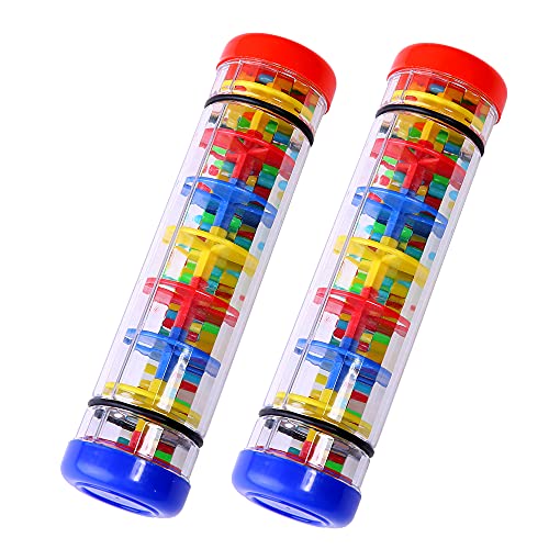 2 Pack Rainmaker Rain Stick Musical Instrument for Babies 2 Pack Rainmaker Rain Stick Musical Instrument for Babies