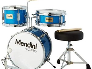 Mendini By Cecilio Kids Drum Set - Junior Kit w/ 4 Drums (Bass