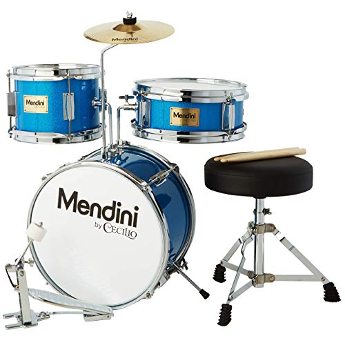 Mendini By Cecilio Kids Drum Set - Junior Kit w/ 4 Drums (Bass Mendini By Cecilio Kids Drum Set - Junior Kit w/ 4 Drums (Bass