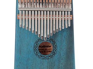 Kalimba Thumb Piano 17 Keys Mbira Finger Piano with Tune Hammer and Study Instruction