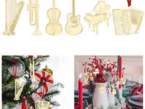 12 Pieces Christmas Musical Instrument Ornaments
