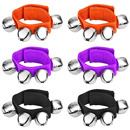 Augshy 6Pcs Wrist Band Jingle Bells Bracelets Jingle Bell Musical Instruments for Kids Party Favors Supplies Augshy 6Pcs Wrist Band Jingle Bells Bracelets Jingle Bell Musical Instruments for Kids Party Favors Supplies