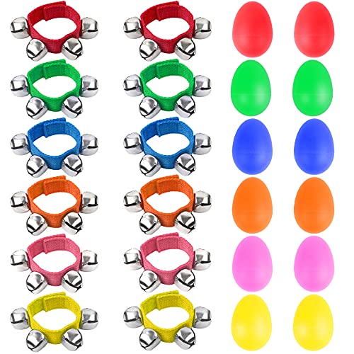 Augshy 24 Packs Shaker Musical Instruments for Kids Augshy 24 Packs Shaker Musical Instruments for Kids