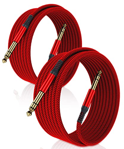 Elebase 1/4 Inch TRS Instrument Cable 10ft 2-Pack Elebase 1/4 Inch TRS Instrument Cable 10ft 2-Pack