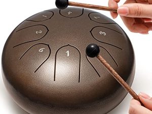 Lronbird Steel Tongue Drum 8 Notes 6 Inches Handpan Drums for Beginners Adults Kids Ages 5-7-9-12 Year Old