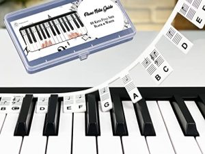 Removable Piano Keyboard Note Labels for Learning