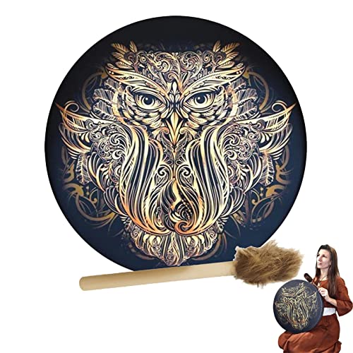 Beautiful Art Shamans Drum Owl Soul Deep Bass Divine Sound Spirit Music Musical Instrument Handmade Decorative Crafts In Stock Beautiful Art Shamans Drum Owl Soul Deep Bass Divine Sound Spirit Music Musical Instrument Handmade Decorative Crafts In Stock