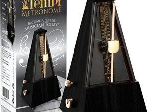 Tempi Metronome for Musicians - Includes Ebook and 2-Year Warranty - Mechanical Metronome for Piano