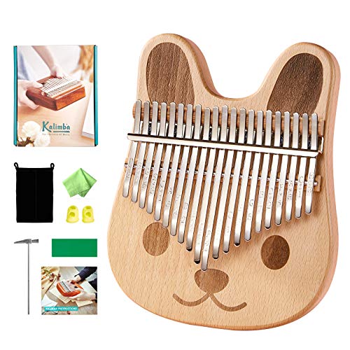 Byla Kalimba 21 Keys Play More Songs Solid Wood Mahogany Portable Thumb piano Finger piano Cartoons Cute Mbira Calimba Marimba Musical Instruments Adults Byla Kalimba 21 Keys Play More Songs Solid Wood Mahogany Portable Thumb piano Finger piano Cartoons Cute Mbira Calimba Marimba Musical Instruments Adults