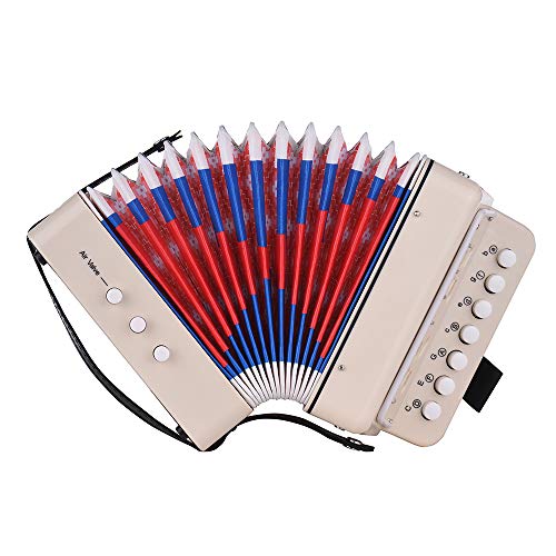 summina Mini 10-Button Kids Accordion Toy Supports Bass Chords 14 Notes with Cleaning Cloth Educational Music Instrument summina Mini 10-Button Kids Accordion Toy Supports Bass Chords 14 Notes with Cleaning Cloth Educational Music Instrument