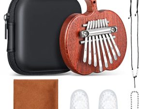 Konohan 7 Pieces 8 Keys Mini Kalimba Piano Christmas Gift Set for Kids