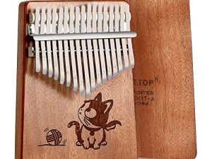 East top Kalimba 17 Keys Thumb Piano musical instrument Finger Piano with Okoume Wood