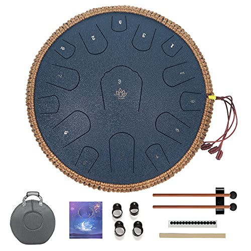 Yasisid Steel Tongue Drum 14 Inches Musical Instruments Yasisid Steel Tongue Drum 14 Inches Musical Instruments