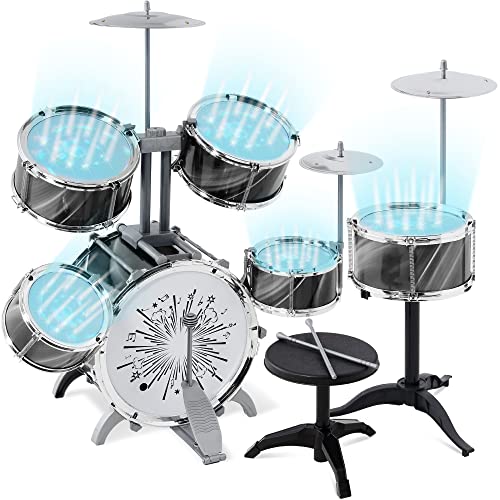 Best Choice Products 18-Piece Kids Beginner Drum Kit Best Choice Products 18-Piece Kids Beginner Drum Kit