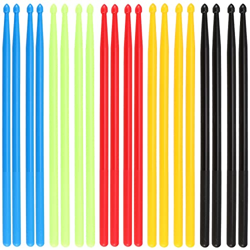 SINJEUN 10 Pair 20 PCS 5A Nylon Drum Sticks 16 Inch Durable Multi Color Nylon Drum Sticks for Musical Instrument Percussion Accessories SINJEUN 10 Pair 20 PCS 5A Nylon Drum Sticks 16 Inch Durable Multi Color Nylon Drum Sticks for Musical Instrument Percussion Accessories