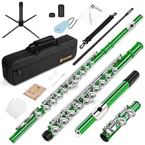 Vangoa Closed Hole C Flute for Beginners Kids Student 16 Keys Flute Instrument Nickel Plated Flute with Case Vangoa Closed Hole C Flute for Beginners Kids Student 16 Keys Flute Instrument Nickel Plated Flute with Case