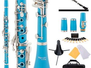 Mendini by Cecilio B Flat Beginner Clarinet with 2 Barrels