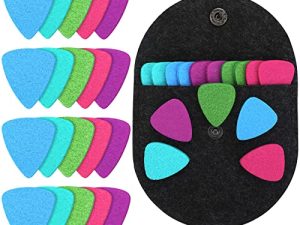 Maasechs 20 Pcs Ukulele Felt Picks Multicolored Felt Picks Accessories Cute Ukulele Picks Assorted Felt Thumb Picks with Maasechs-22 0