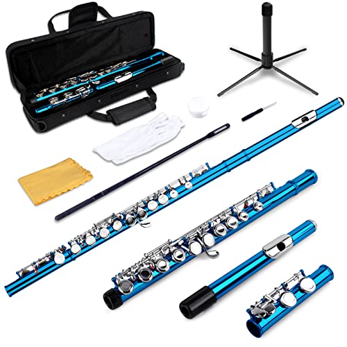 SLADE Closed Hole C Flutes - Musical Instrument Beginner Student Flute with Case SLADE Closed Hole C Flutes - Musical Instrument Beginner Student Flute with Case