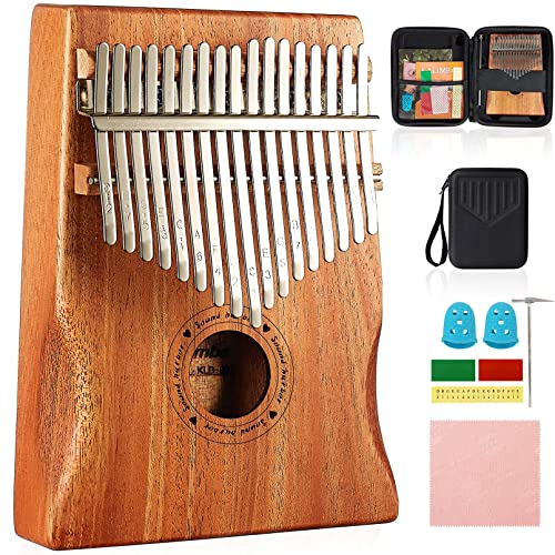 Kalimba Thumb Piano 17 Keys Sound harbor Hand Finger Piano Mbira Mahogany Wood Musical Instrument Gifts for Adult Kids Beginners Portable Calimba with Protective Case Kalimba Thumb Piano 17 Keys Sound harbor Hand Finger Piano Mbira Mahogany Wood Musical Instrument Gifts for Adult Kids Beginners Portable Calimba with Protective Case