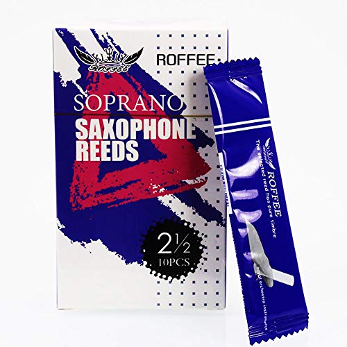 ROFFEE soprano sax saxophone reeds strength 2.5 ROFFEE soprano sax saxophone reeds strength 2.5